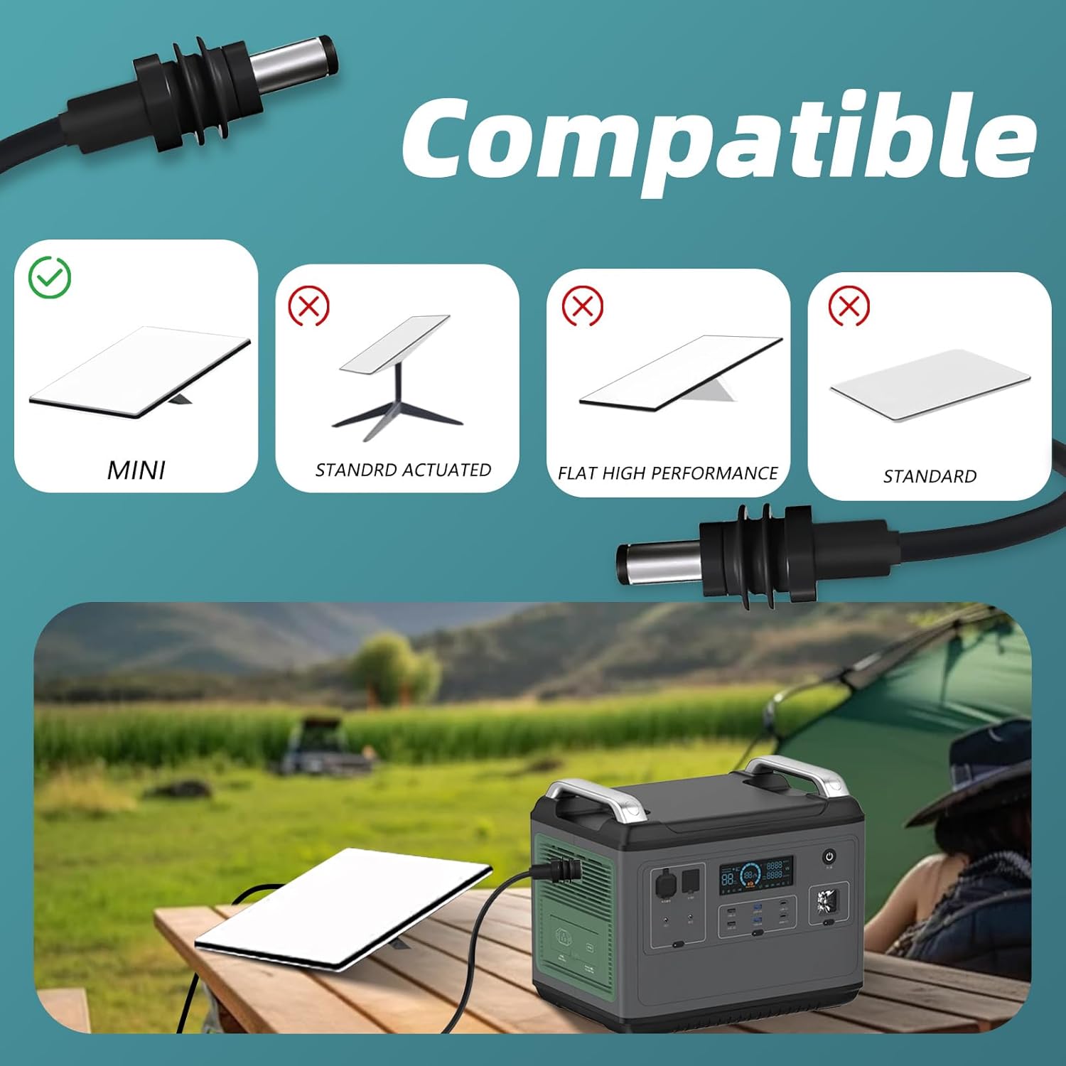 DC5521 Power Extension Cable for Starlink Mini,10FT 25FT 50FT 16AWG Waterproof DC 5521 Cord, DC Male to Male Extension Cable for Starklink Mini Work with 20V/65W+ PD Source (Male to Male 25FT) - Image 2