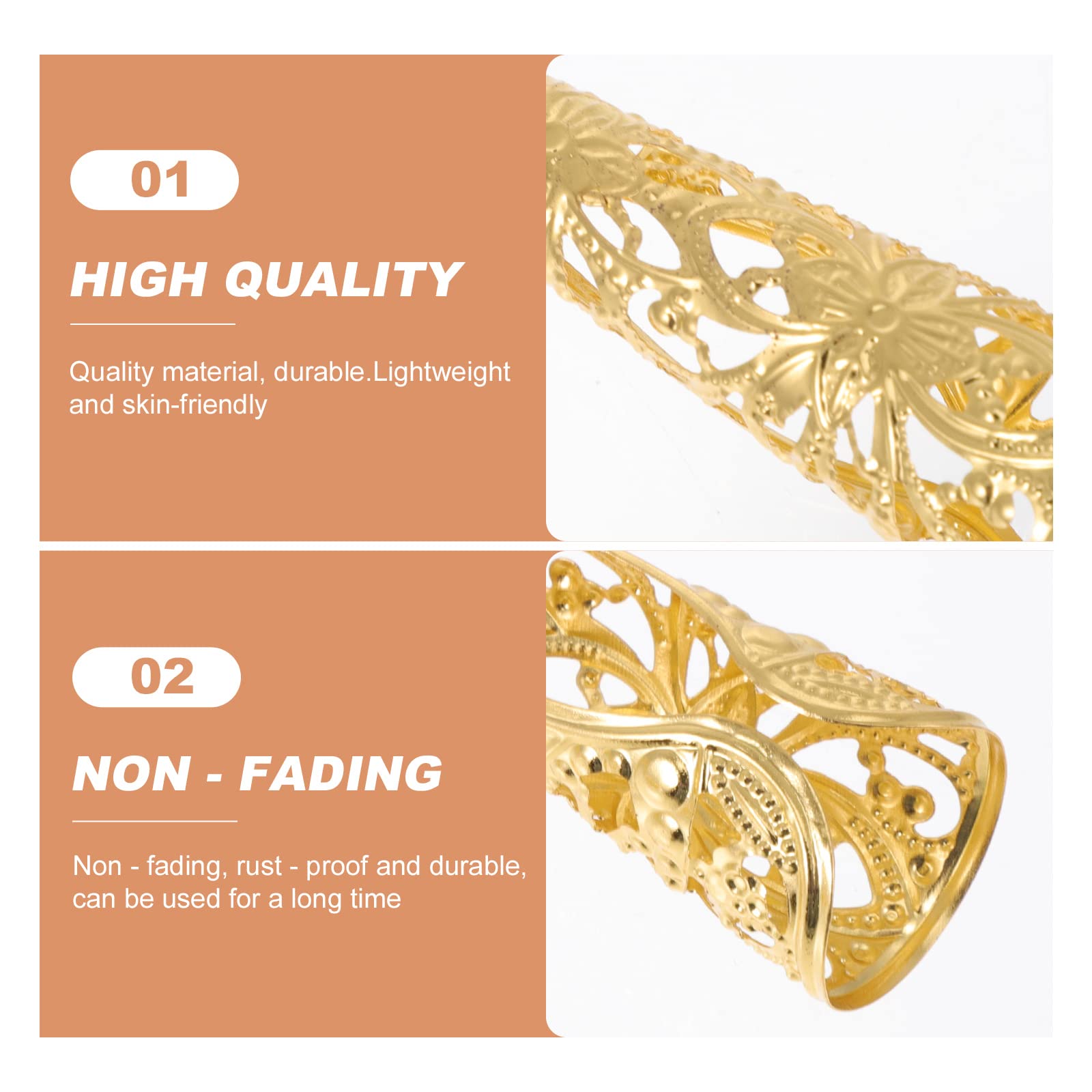 Doigt L'ongle Pointe Griffe Anneaux 10 Pack Ancienne Reine