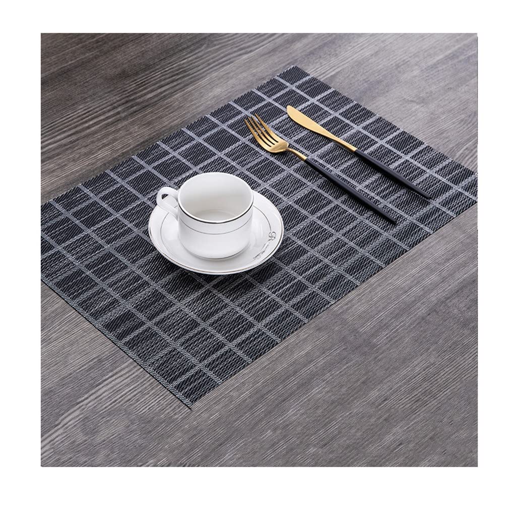 Décoration de Table, Sets de Table, Set de Table de Cuisine rectangulaire en PVC (6 pièces), Dessous de Plat Isolant Thermique, Accessoires