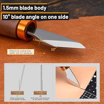 Leather Skiving Knife, Leather Knife, Leatherworking Tools