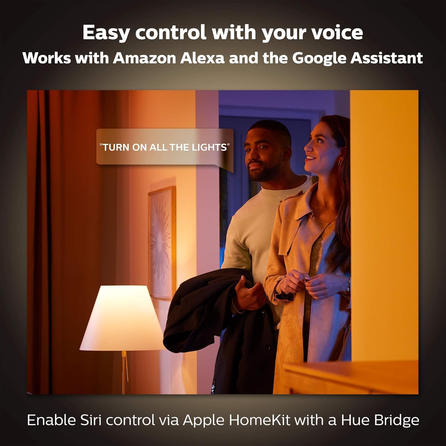 Philips Hue White Ambiance Amaze Pendelleuchte schwarz 2750lm inkl. Dimmschalter, dimmbar, alle Weißschattierungen, steuerbar via App, kompatibel mit Amazon Alexa (Echo, Echo Dot)