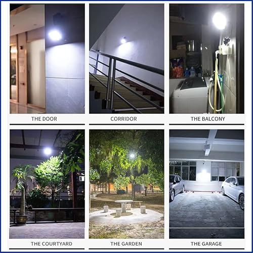 Miniatura 7 de Luz solar para exteriores, 56 LED de 700 lúmenes, luz de pared de seguridad solar, detector de movimiento, IP65, impermeable, sensor de ángulo de