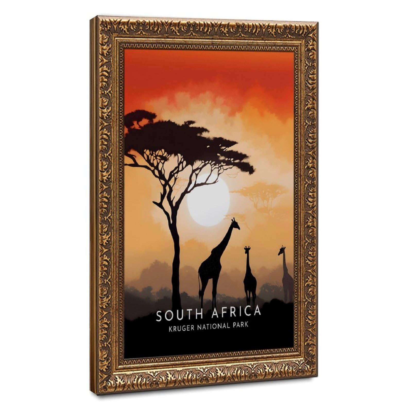 Bareronor Kruger National Park Poster Canvas Poster Bedroom Decor Landscape Office Room Decor Gift 24" L X 36" W