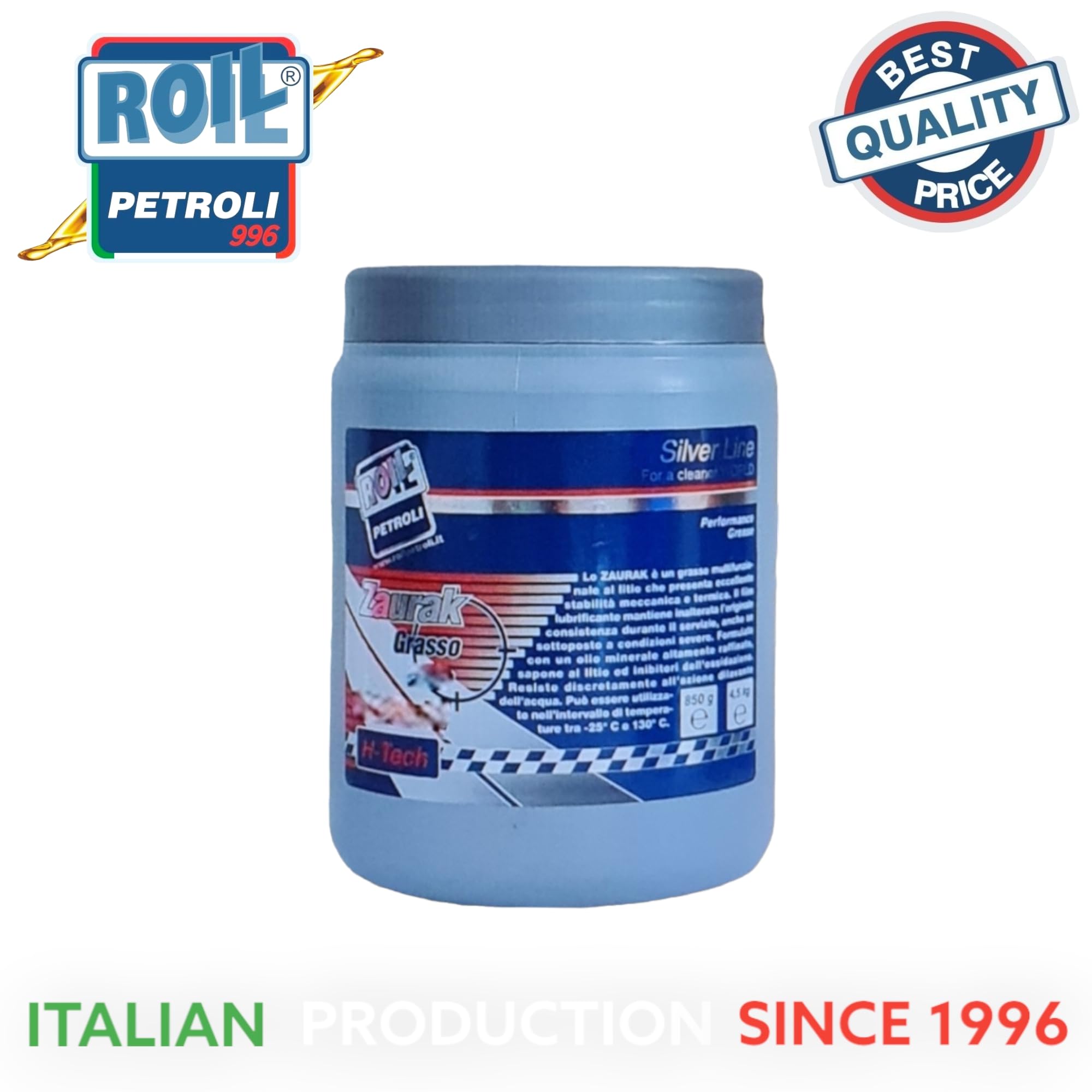 1X0.850 gr. di ►Roil BLU SINT COMPLEX◄ Grasso Multiuso per USI Generali e Specifici - Milleusi per Bici, Auto, Moto, Nautica, Agricoltura e Industria
