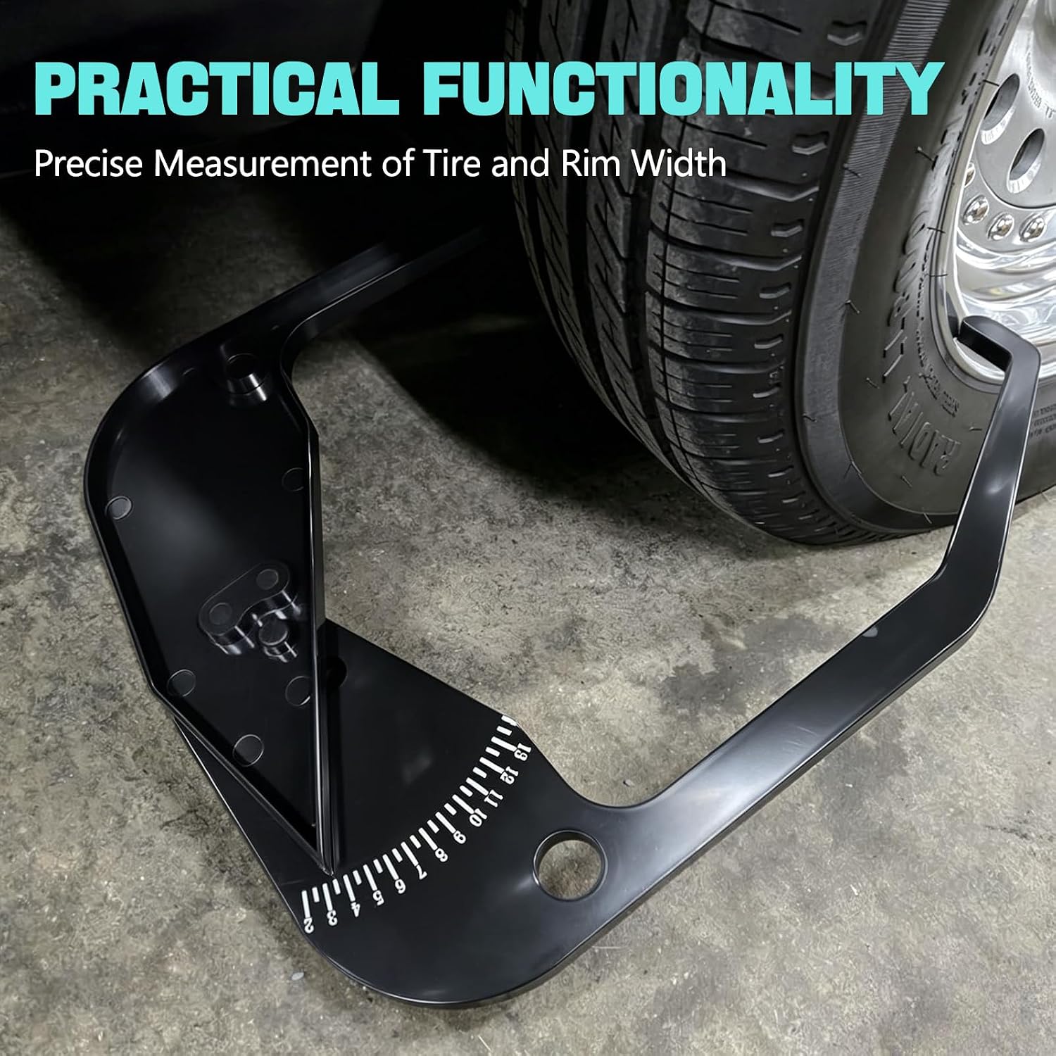 Mikako Tire Balancer Caliper, Accurate Rim Width Measuring Tool for Cars