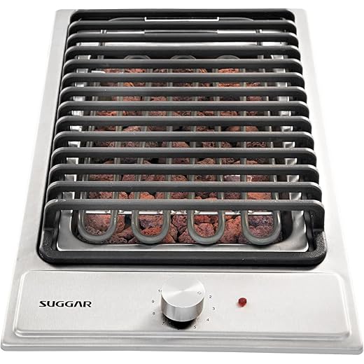 COOKTOP ELÉTRICO INOX BARBECUE GRELHA FERRO FUNDIDO CK0002IX