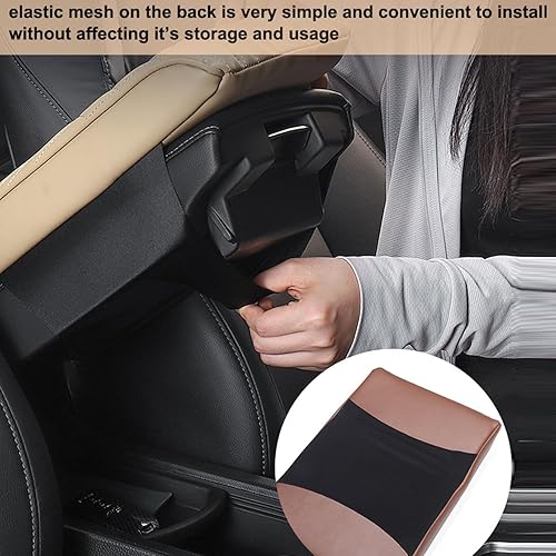 Miniatura 3 de Funda para reposabrazos de automóvil, almohadilla universal de espuma viscoelástica para consola central de automóvil, cojín para reposabrazos de