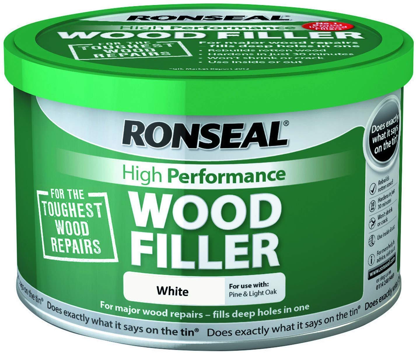 3 X High Performance Wood Filler - White 275g
