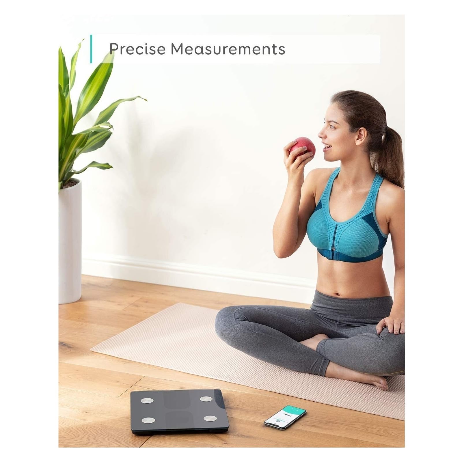 Bilancia Intelligente Con For Grasso Corporeo Bluetooth Pesapersone Digitale Wireless 12 Misurazioni Peso/grasso Corporeo/BMI Fitness Preciso E Facile Da Leggere