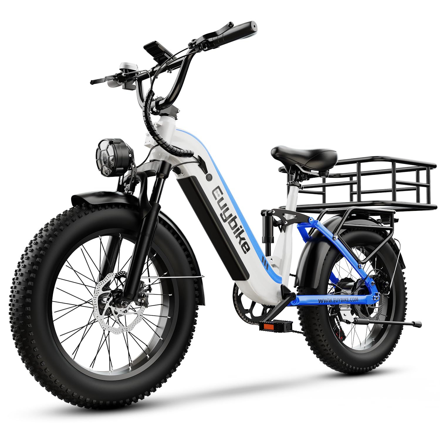 1500W Electric Bike for Adults,48V 20/25/60Ah Removable Battery Max Range 80Miles Electric Bicycle,20''×4" Fat Tire Ebike,Adult Electric Bicycles for Commute Beach Snow,E-Bike UL Certified
