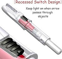 Vista 5 de 6 piezas de culatines iluminados para flechas con diámetro interior de .246/.244/.233/.204/.165 pulgadas con interruptor de encendido/apagado, Rojo