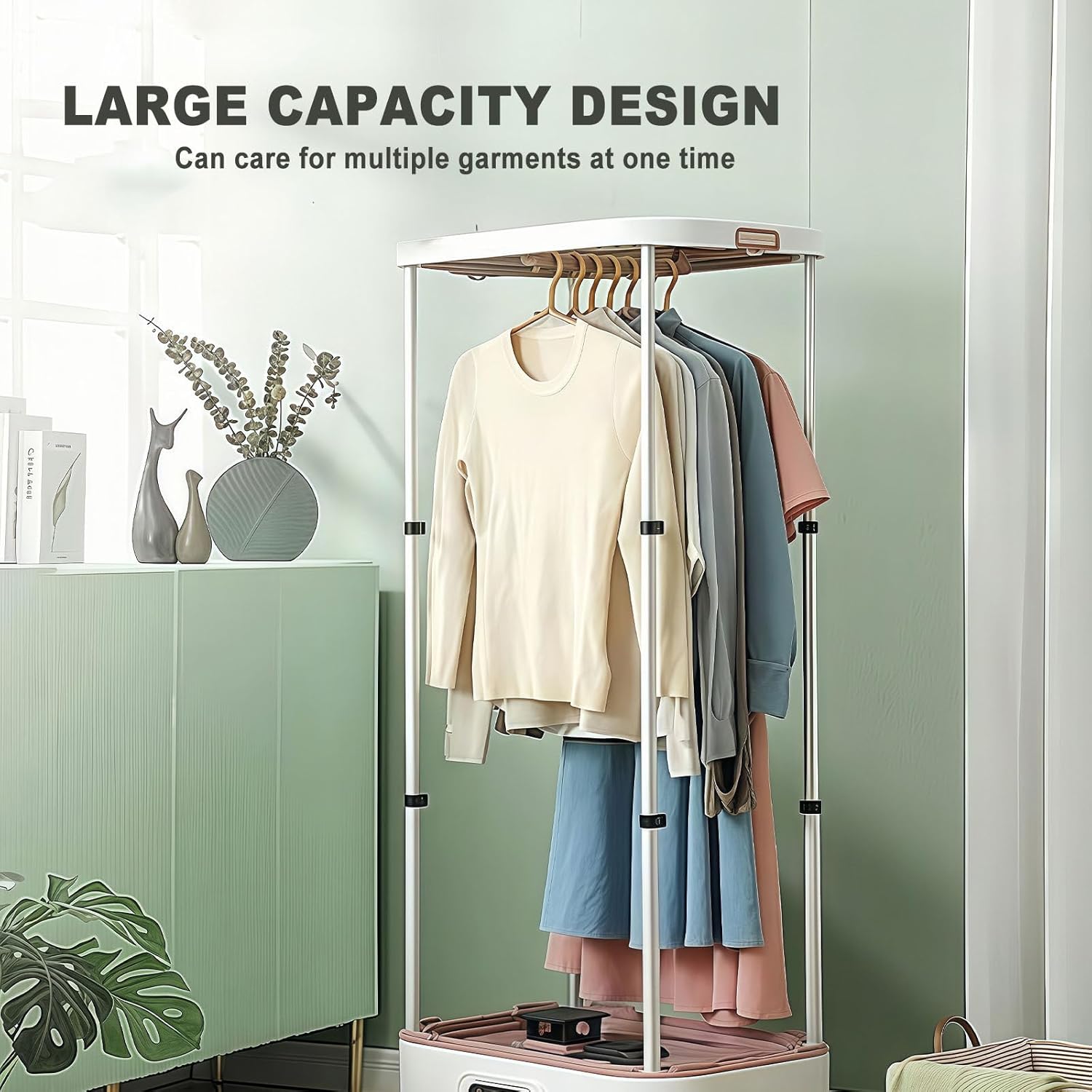 Smart Steam Dryer, Fully Automatic Clothing Care Machine, Household Dryer, Portable Dryer, Steam Hanging Iron, 900w Steam Wardrobe with Remote Control/Built-in Aromatherapy Box