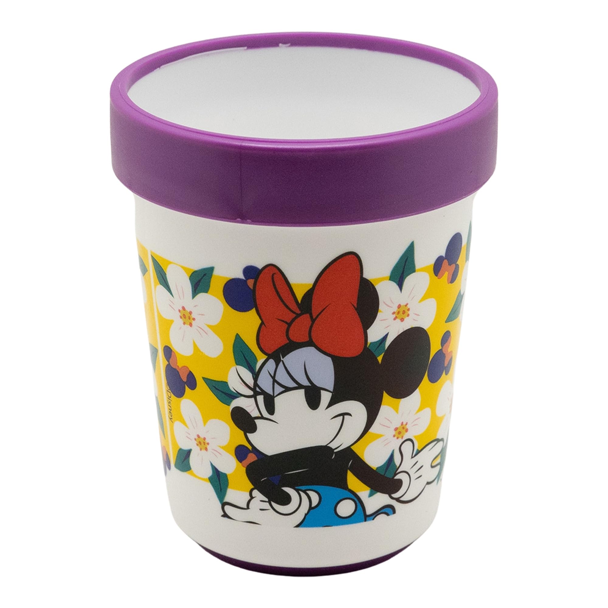 Stor Gobelet Enfant Minnie Mouse 260ml avec Base Antidérapante, Verre Réutilisable en Plastique sans BPA, Compatible Micro-ondes pour Enfants