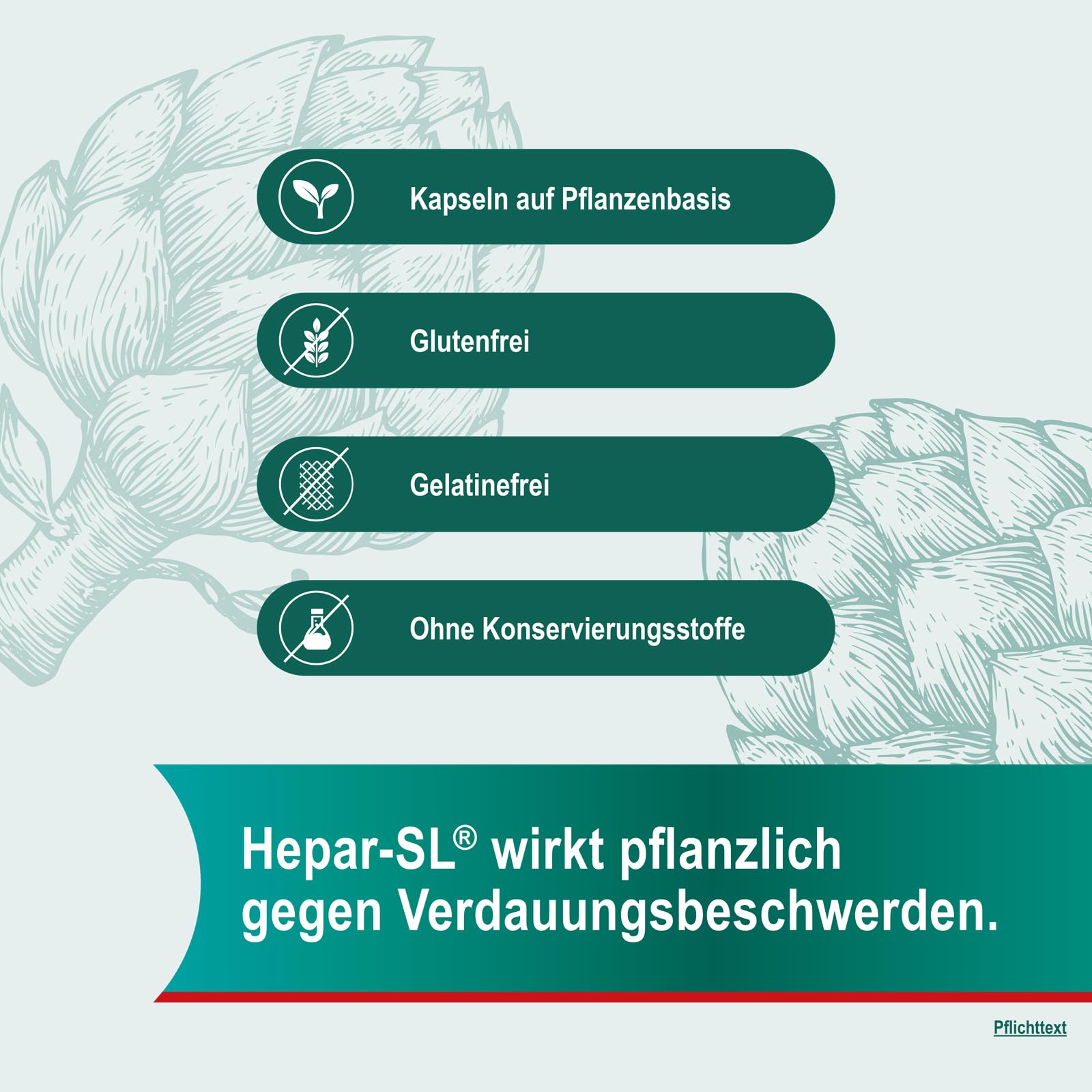 Hepar-SL 320 mg bei Verdauungsstörungen | 200 Hartkapseln | befreit von Völlegefühl, Blähungen, krampfartigen Bauchschmerzen & Sodbrennen | mit Spezialextrakt der Königsartischocke | ab 12 Jahren