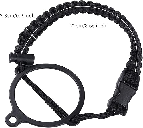 Miniatura 2 de 2 piezas de mango de paracaídas para botellas de boca ancha de 12 a 64 onzas, correa de mango de paracaídas para botella de agua, correa de mango de