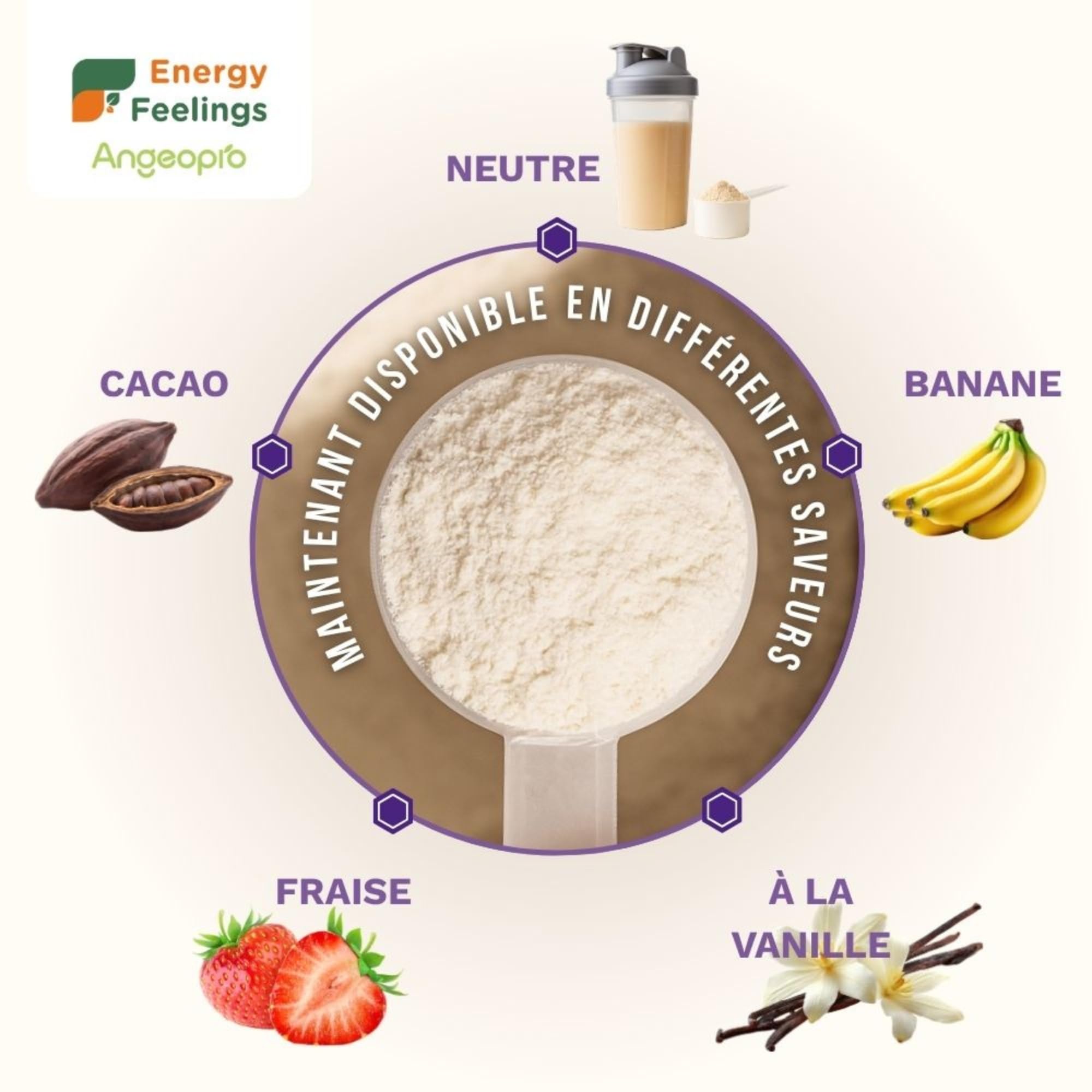Energy Feelings Protéine Végétale de Levure Nutritionnelle 80%, Vegan Protein Powder, Protéine en Poudre Goût Neutre Sans Sucre Ajouté et Sans Lactose pour Musculation, Naturelle, 1kg