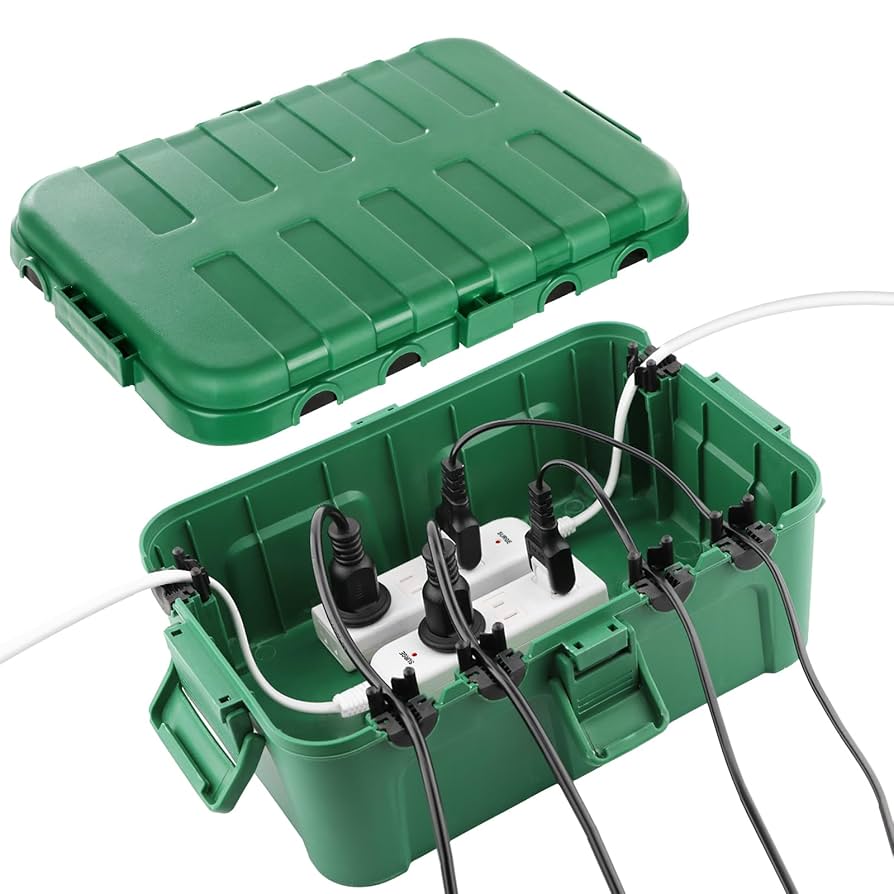 Amazon.co.jp: RESTMO 大型コンセントボックス 屋外 電源 防水