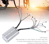 BuyWeek 1500W Elektromos Kerékpár Vezérlő Készlet - 36/48V Kefe Nélküli Motor Szabályzó LCD Kijelzővel és Gázkarral 22,5mm Kormányhoz 3