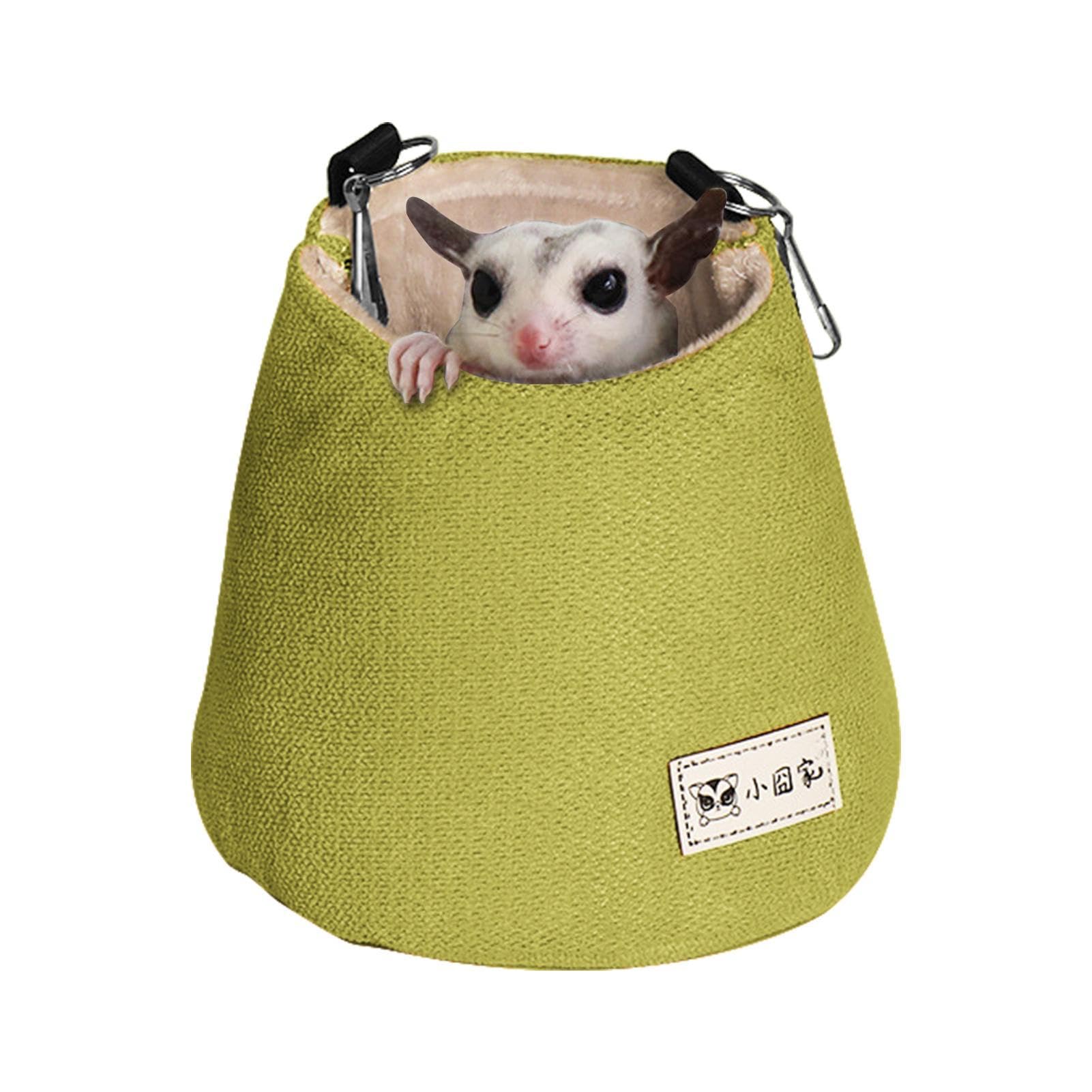 Bed Pouch Sugar Glider Sleeping Pouch, Sugar Glider Hammock, Hanging Sugar  Glider Warm Nest Bed, Small Animals Cage Sleep Bag, Cage Accessories For Sugar  Glider Rats (Coffee Glider Pouch, image size:1601x1601