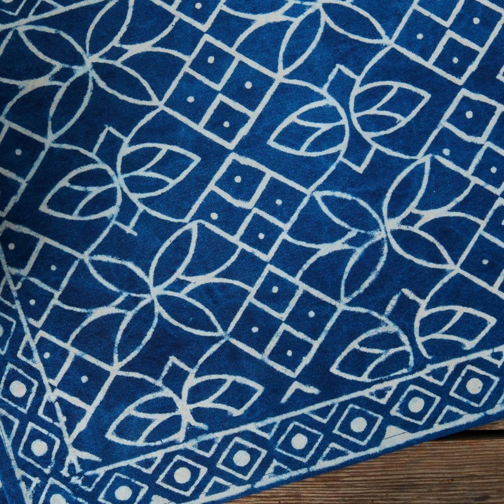 Block Print 19 x 14 Placemat Set (Indigo)