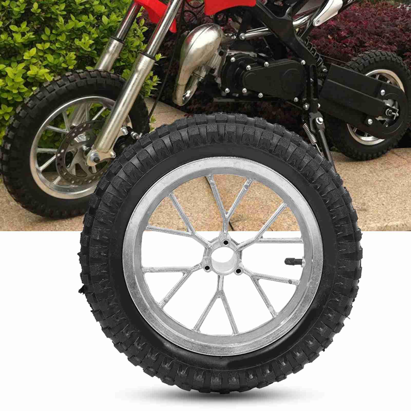 Pneu Moto 12 1/2 X 2.75,Pneu De Moto,Roues Et Pneus De Sports Motorisés,Roue De Pneu Arrière Avant De Moto De 12,5 X 2,75 Pouces Avec Jante Compatible Avec Le Mini Vélo De