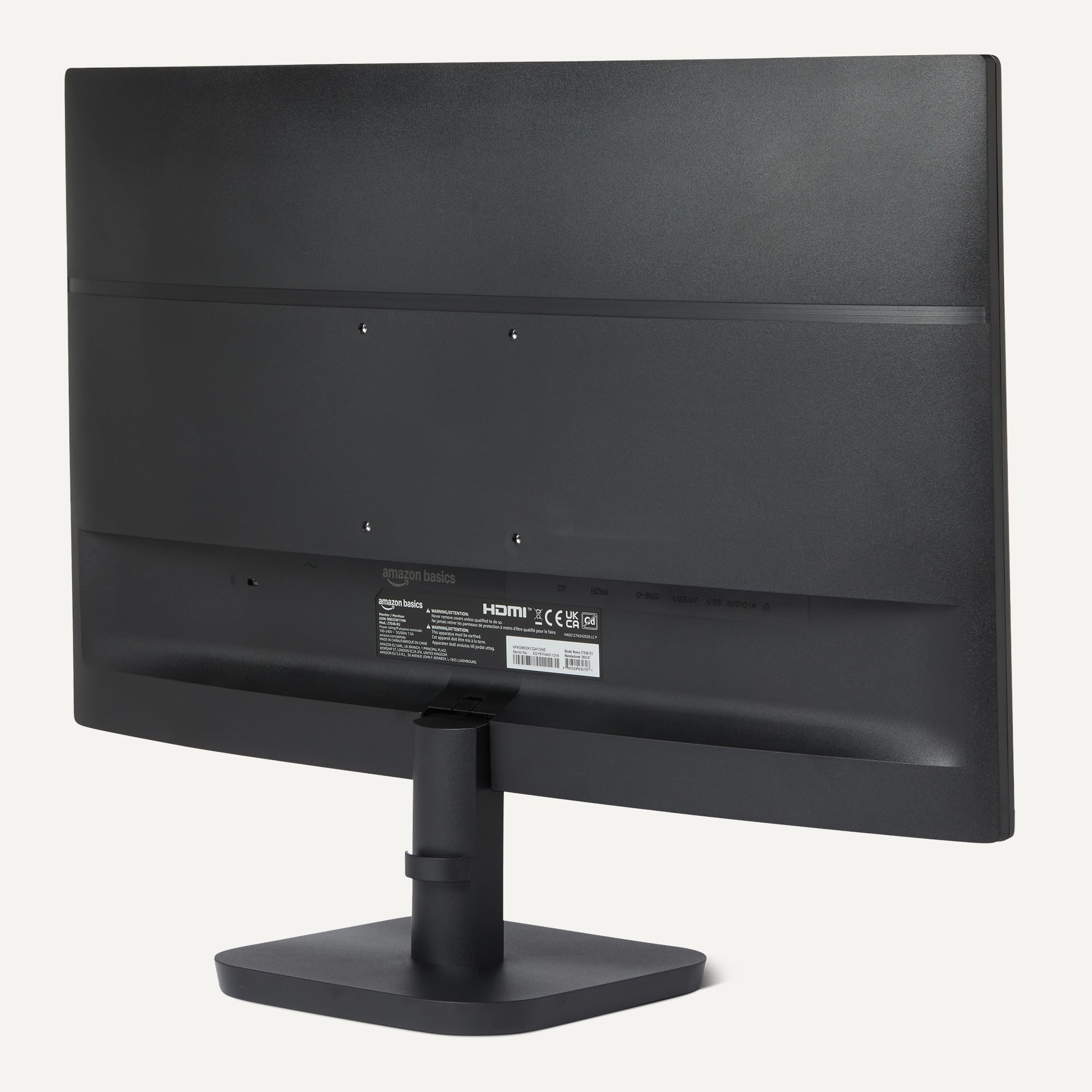 Amazon Basics Écran d’Ordinateur 68,6 cm, 120 Hz, FHD 1080P, HDMI, DP, VGA, Compatible VESA pour Le Bureau et la Maison, Noir