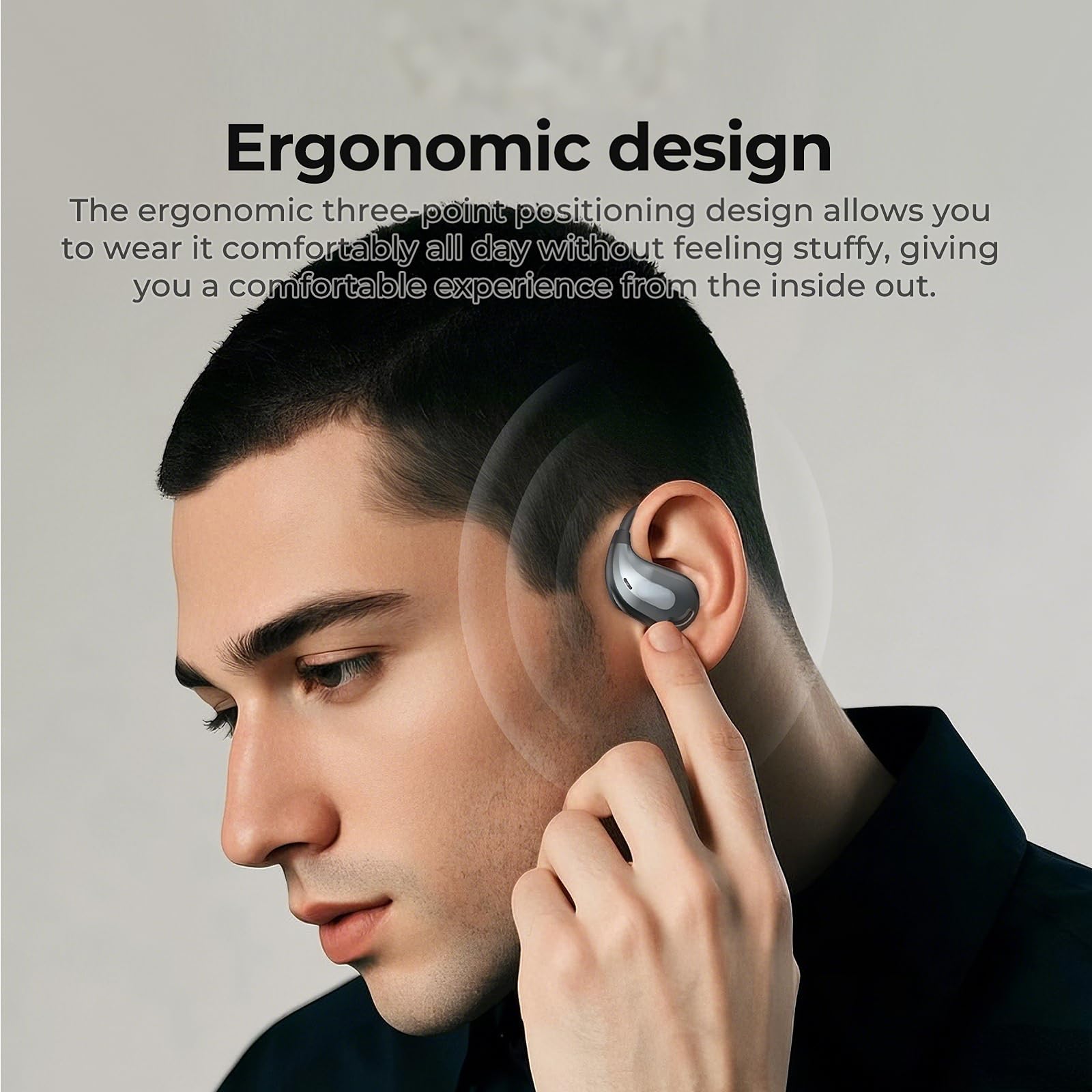 Auricolari aperti Bluetooth NE18 Nero