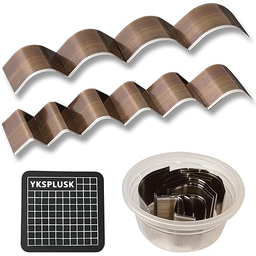 YKSPLUSK Juego de 10 herramientas de punzón de cuero, herramienta de perforación de borde de esquina de cuero, cortador de borde de cuero,