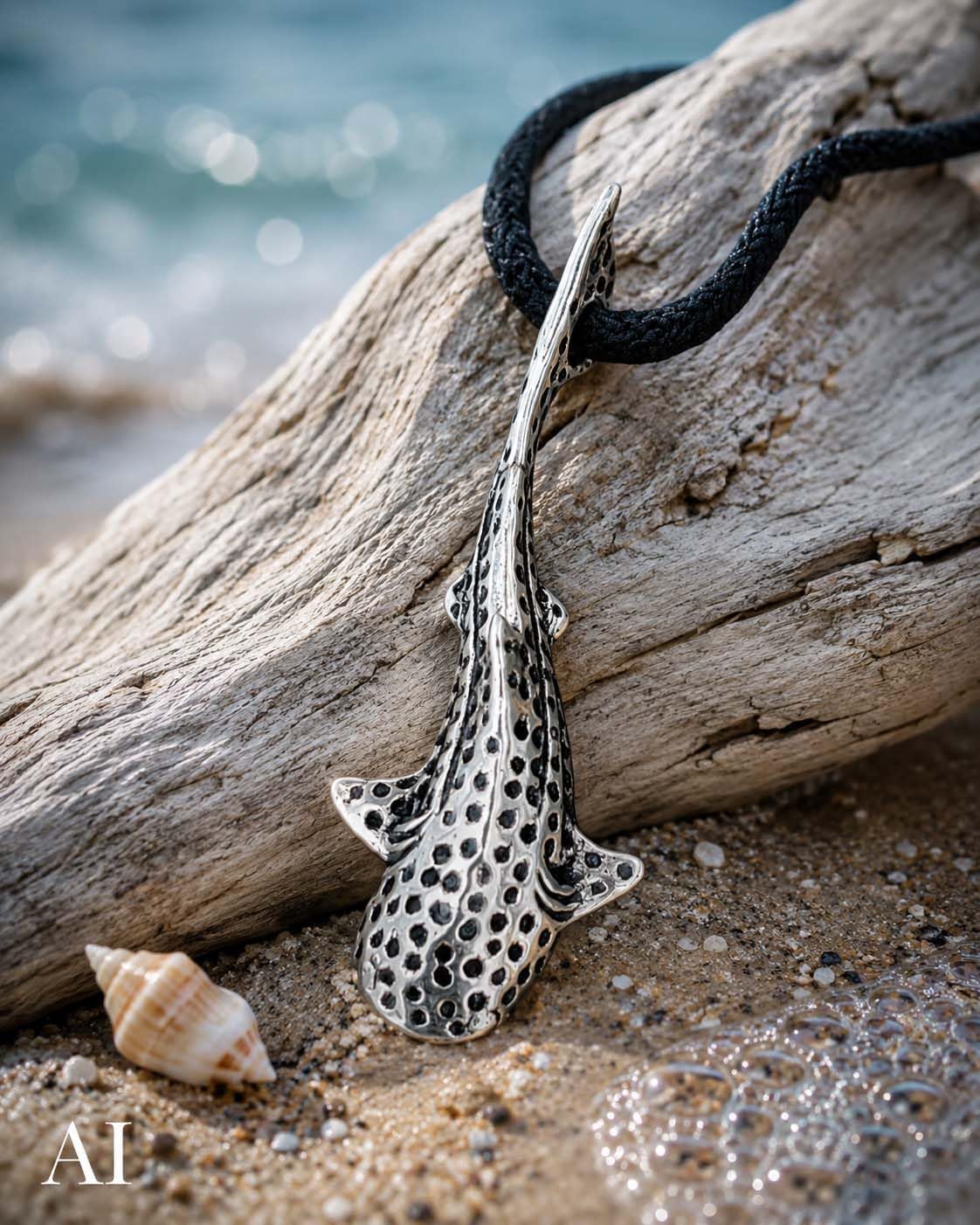 Kiss of Leather Anhänger Walhai aus 925 Sterling Silber Nr. 389