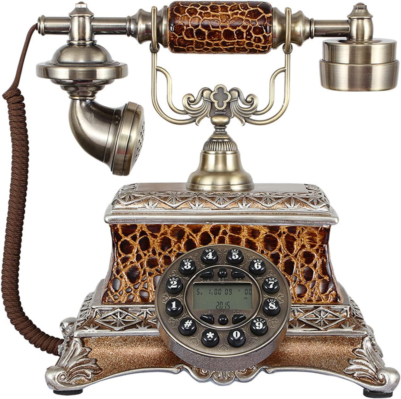Antique Telephone Vintage Retro Landline Telephone House Home Phone Handset Desktop Caller Home Office Decor