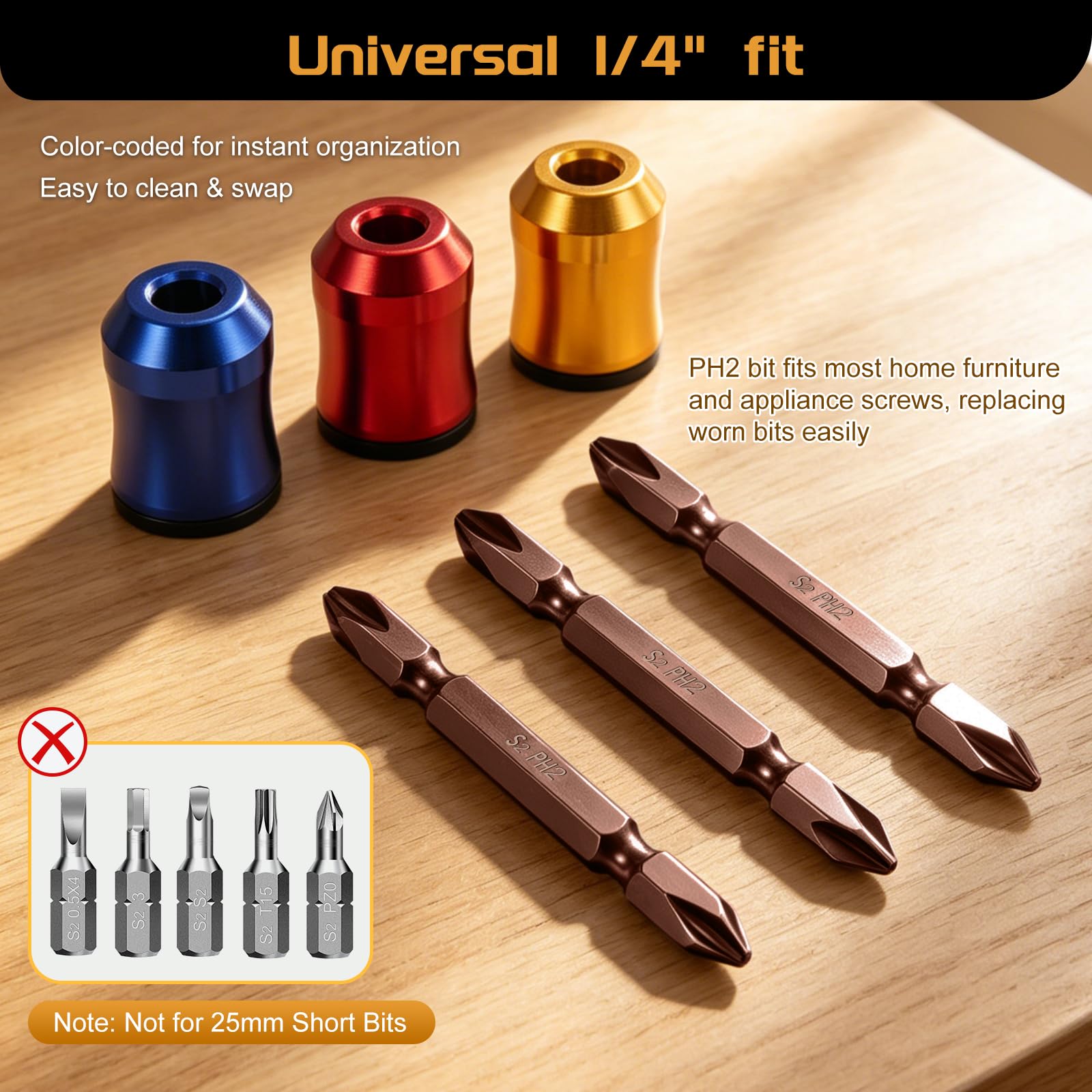 Magnetic Bit Holder & PH2 Screwdriver Set -6 Magnetic Bit Holder & PH2 Screwdriver Set -6