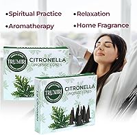 Vista 11 de TRUMIRI Copal Incense Cones - Total 20 Cone Incense - Dual Pack of 10 Insence Cones - Incense Cones Scented - Cone Incense Scents - Insense Cones