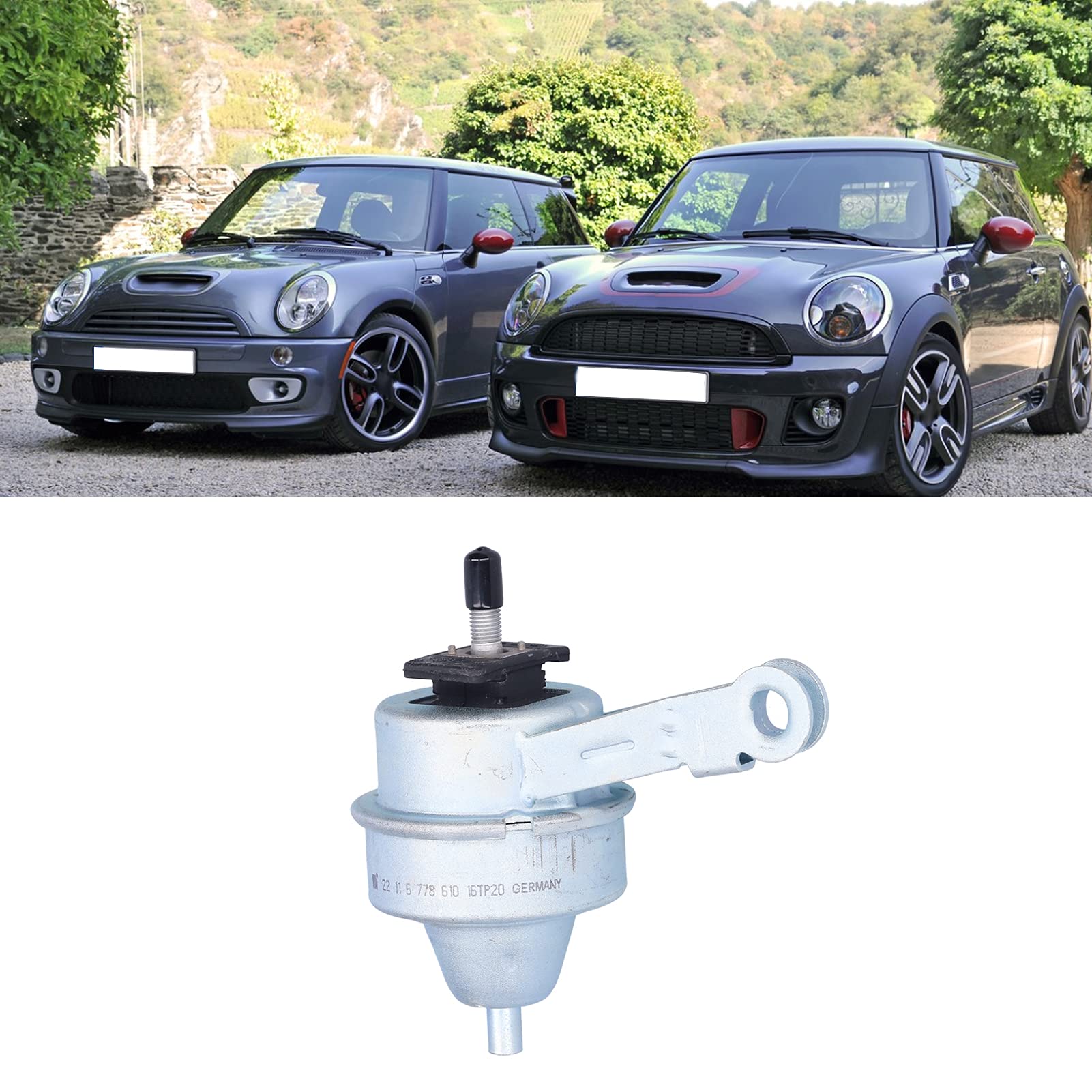 Wysokiej Jakości Uchwyt Silnika 22116778610 Antykorozyjne Akcesoria ze Stopu Aluminium do R50 R52 R53, Nadające się do Mechaniki