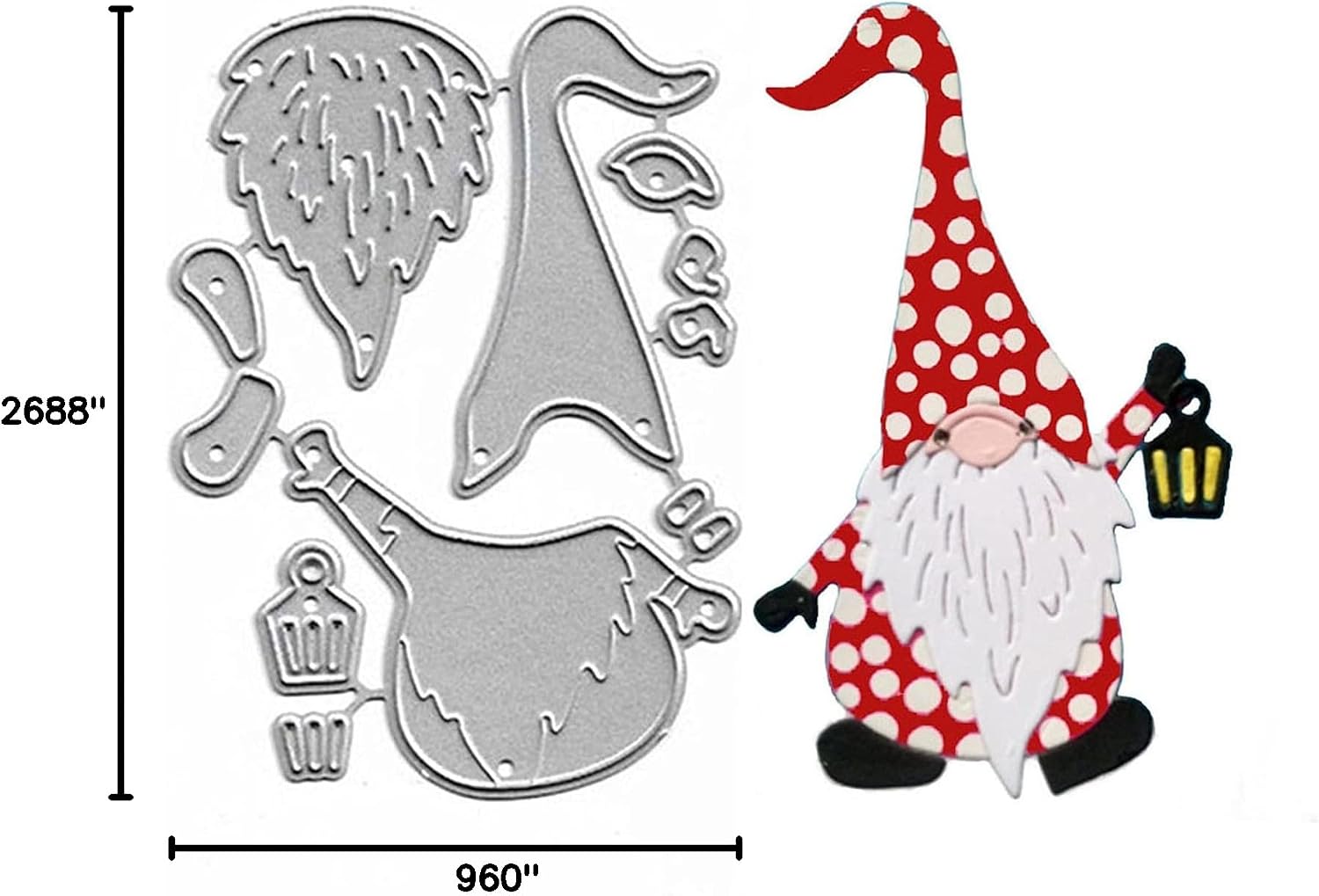 Christmas Santa Claus Metal Die Cuts,Merry Christmas Snata Light Hat Card Cutting Dies Cut Stencils DIY Scrapbooking Album Decorative Embossing Paper Dies Festival Card Making