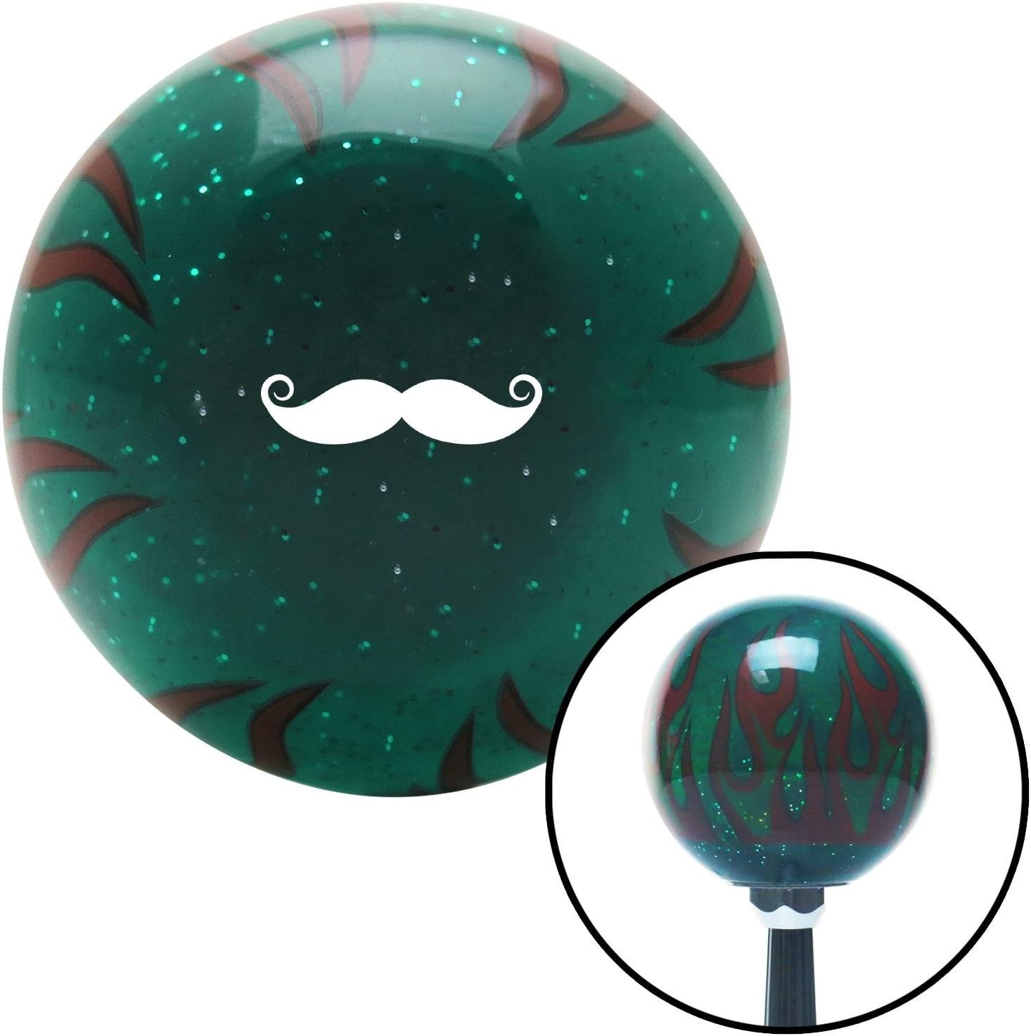 American Shifter 300628 Shift Knob (White Mustache French