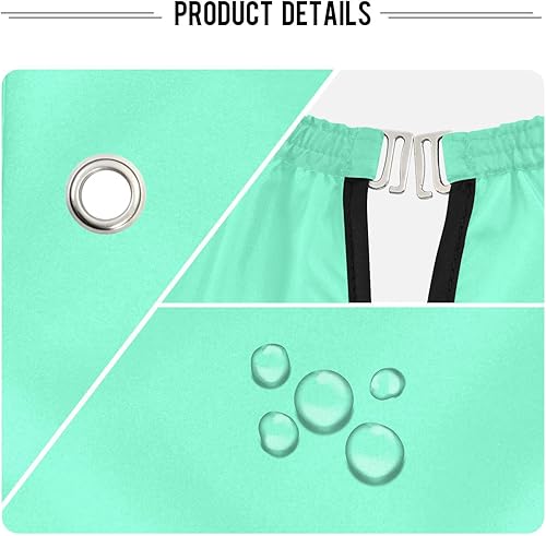 Miniatura 4 de Peacock Blue Barber Cape and Apron, Polyester Hair Cutting Cape, Hair Dye Cape Women