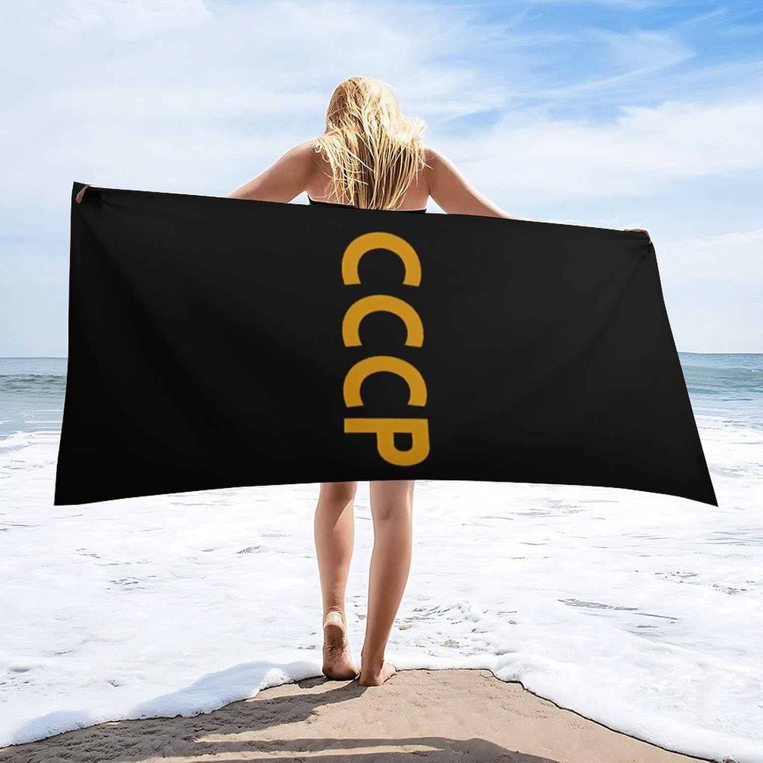 CCCP - USSR Beach Towels Oversized Jumbo Large Yoga Bath Towel for Pool Yoga Swim Body 160x80cm