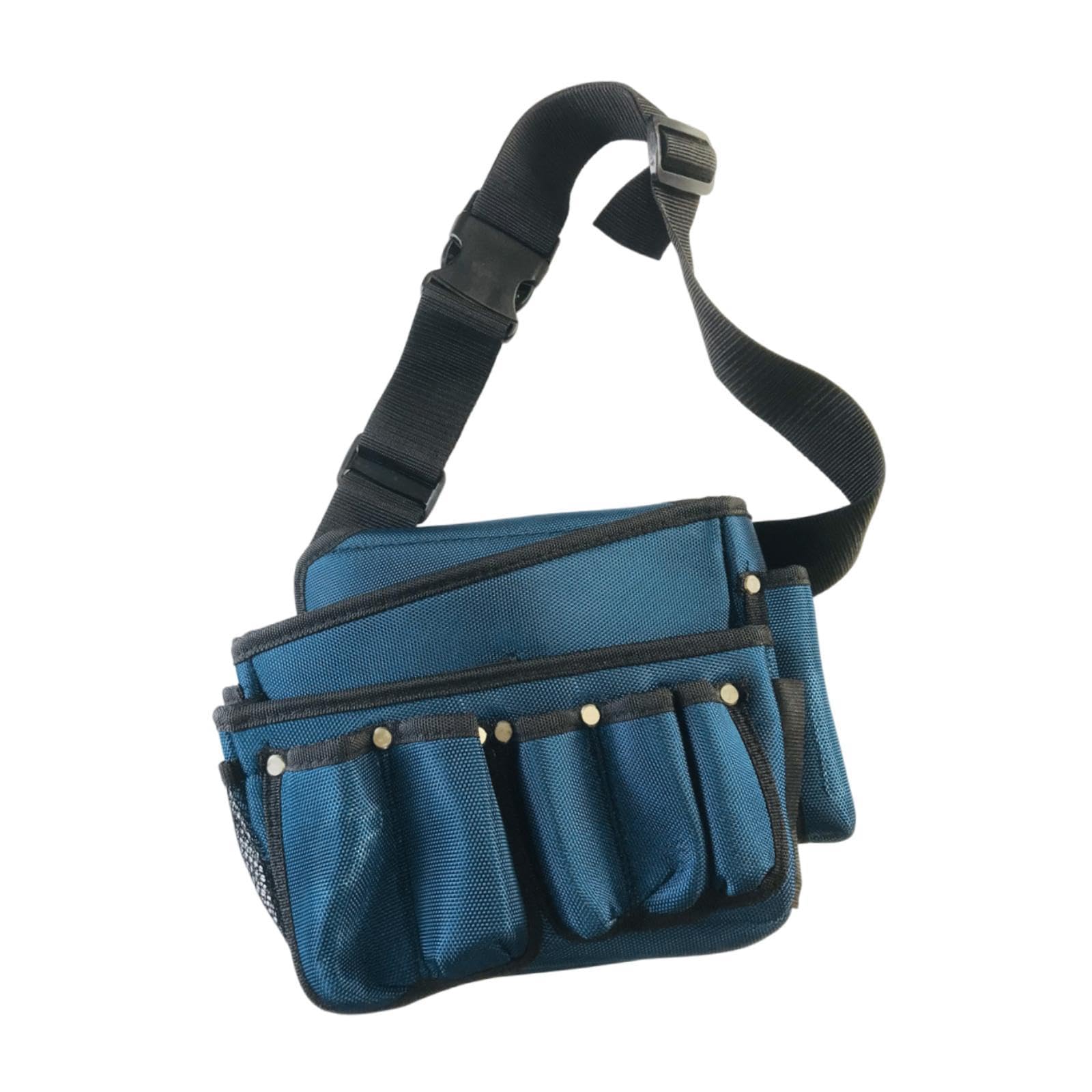 Organizador de Herramientas, Bolsa de Cinturón con Múltiples Compartimentos, Juego de Herramientas de Lona Resistente con Cinturón Ajustable, Ideal Pa, Ancho 30cm