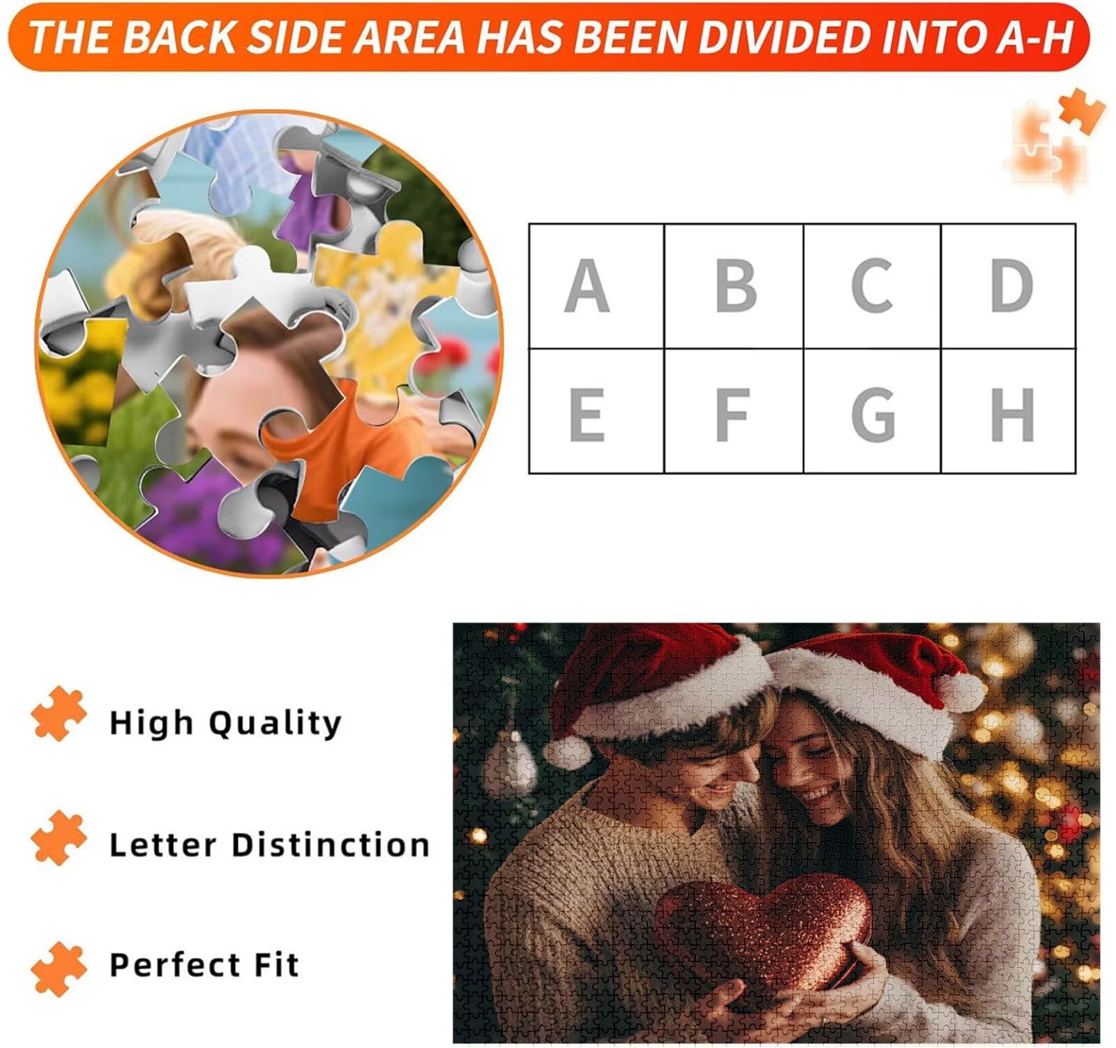 Puzzle Personalizzato con Foto e Testo 5000 Pezzi - Stampa in HD, W-4524