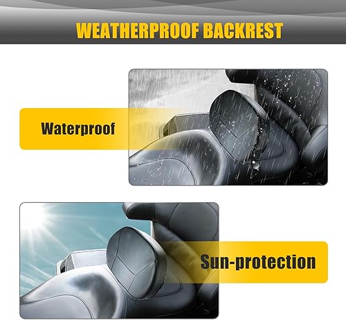 Miniatura 8 de Almohadilla para respaldo de conductor compatible con Harley Touring (Street Glide, Road Glide, Road King, Ultra Limited, Electra) 2009-2025