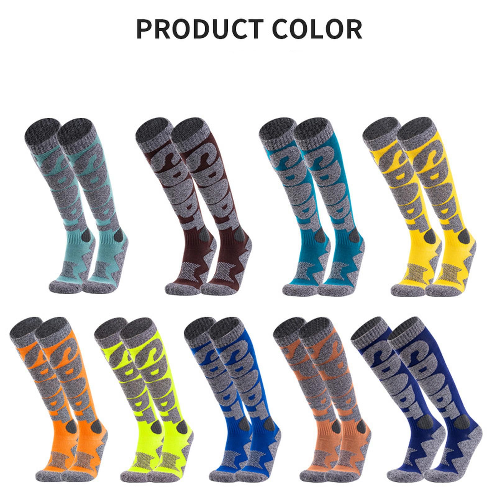 Chaussettes Homme Chaussettes pour Hommes pour Hommes Femmes, Chaussettes Chaudes d'hiver pour Ski, Snowboard, Sports De Plein Air Froid-4 Paires