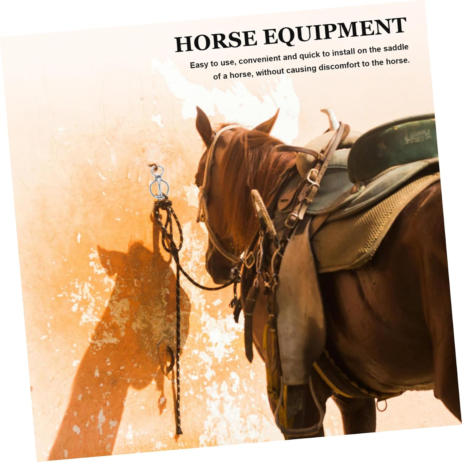 TOYANDONA Horse Tie Ring Kit Stainless Steel Tie Ring Safety Rope Release Easy Installation Supplies