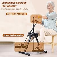 Vista 21 de Arm and Leg Pedal Exerciser for Seniors - Seated Pedal Exerciser for Elderly, Stroke Recovery Pedal Exercise Equipment for Senior, Knee & Foot