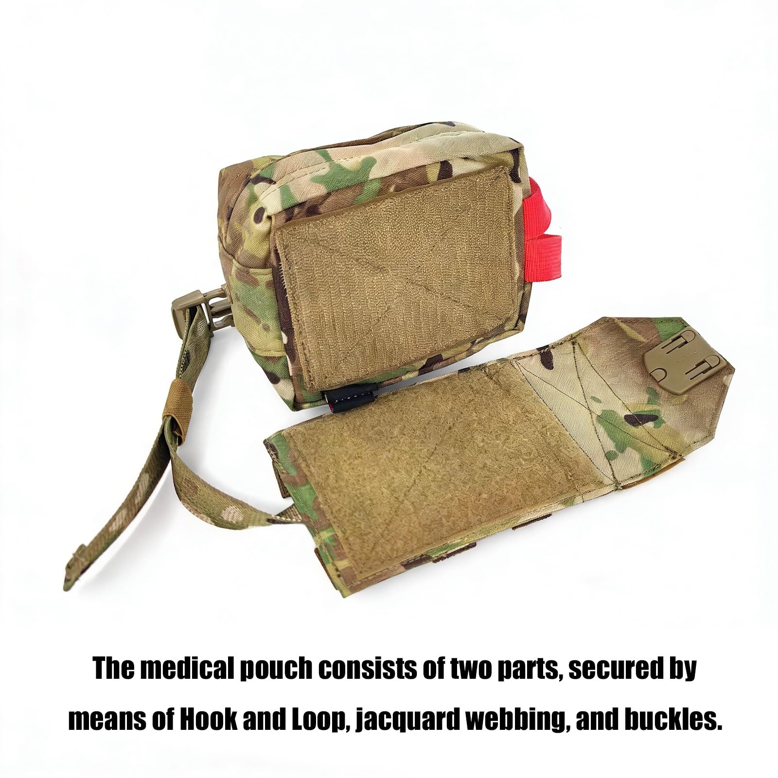 Bolsa Médica Táctica IFAK, Kit de Primeros Auxilios y Bolsa Utilitaria Vertical para Airsoft, Deportes Al Aire Libre y Caza