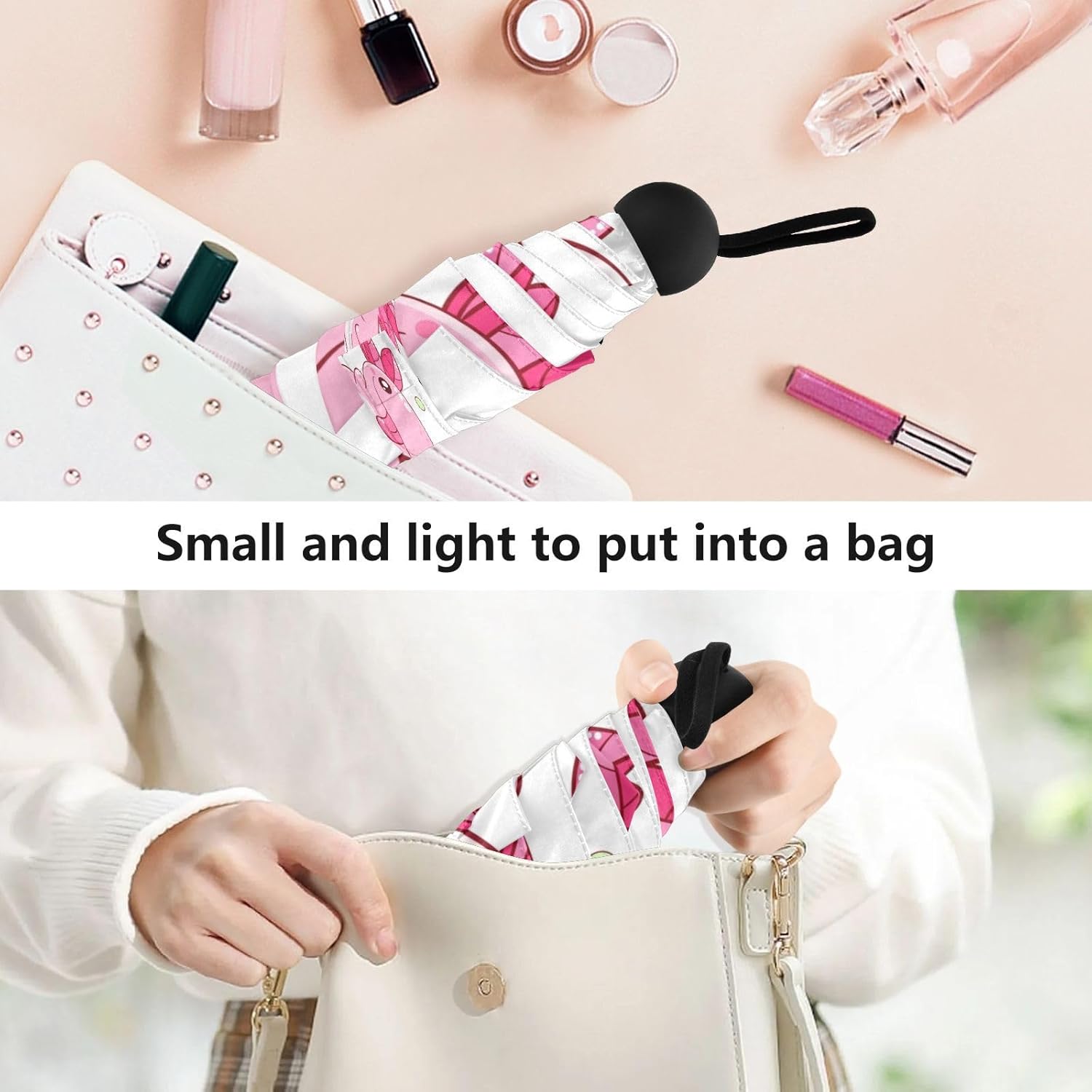 Umbrellas for Rain Travel Umbrella Windproof Small Folding Compact Mini Umbrella for Purse Lightweight Portable 1