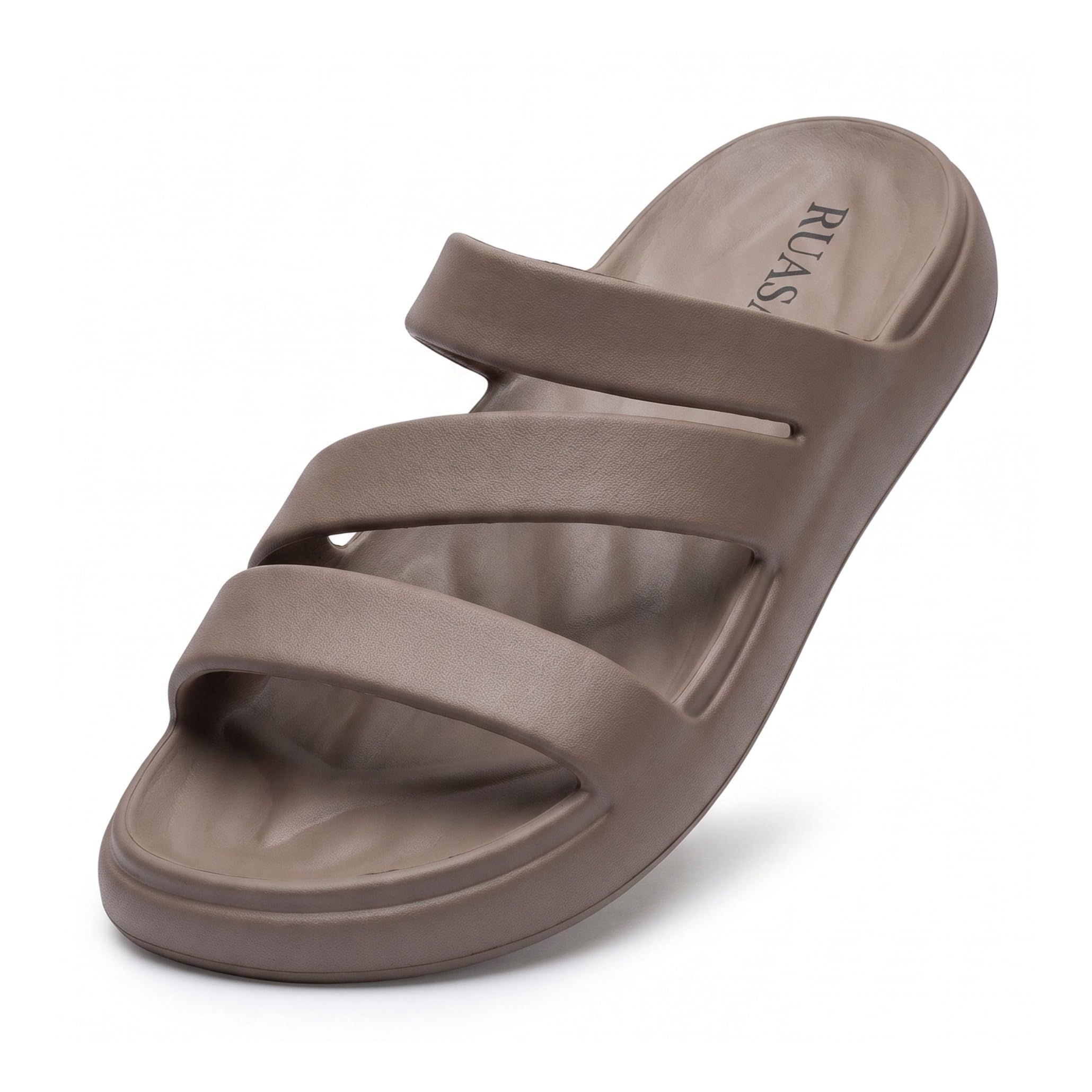Triple Strap Lightweight Slippers for Women, EVA Slides with Comfortable Footbed for Daily Wear-image-16