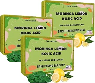 Moringa Lemon Kojic Acid - Jabón en barra ilu...