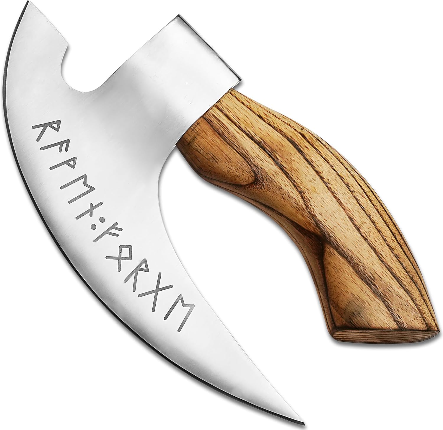 Multipurpose Viking Pizza Axe with Sheath, Viking Butcher Axe, Viking Pizza Cutter Axe - Ash Wood Handle & Heavy Duty Viking Axe Head - Perfect for Cutting Pizza, Meat, Vegetables (RW12)