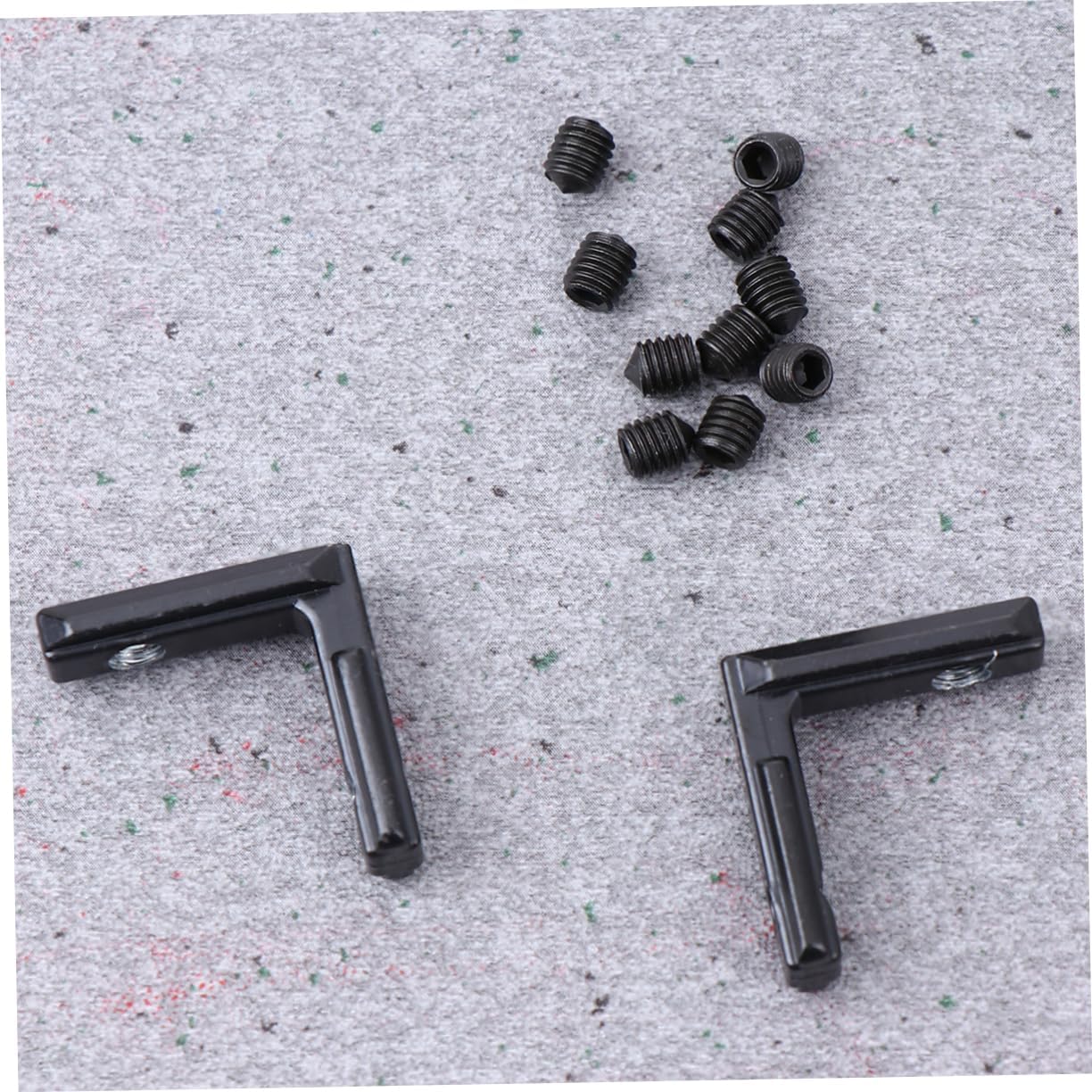 Black L-Shape T Slot Corner Connector 20pcs with Screws