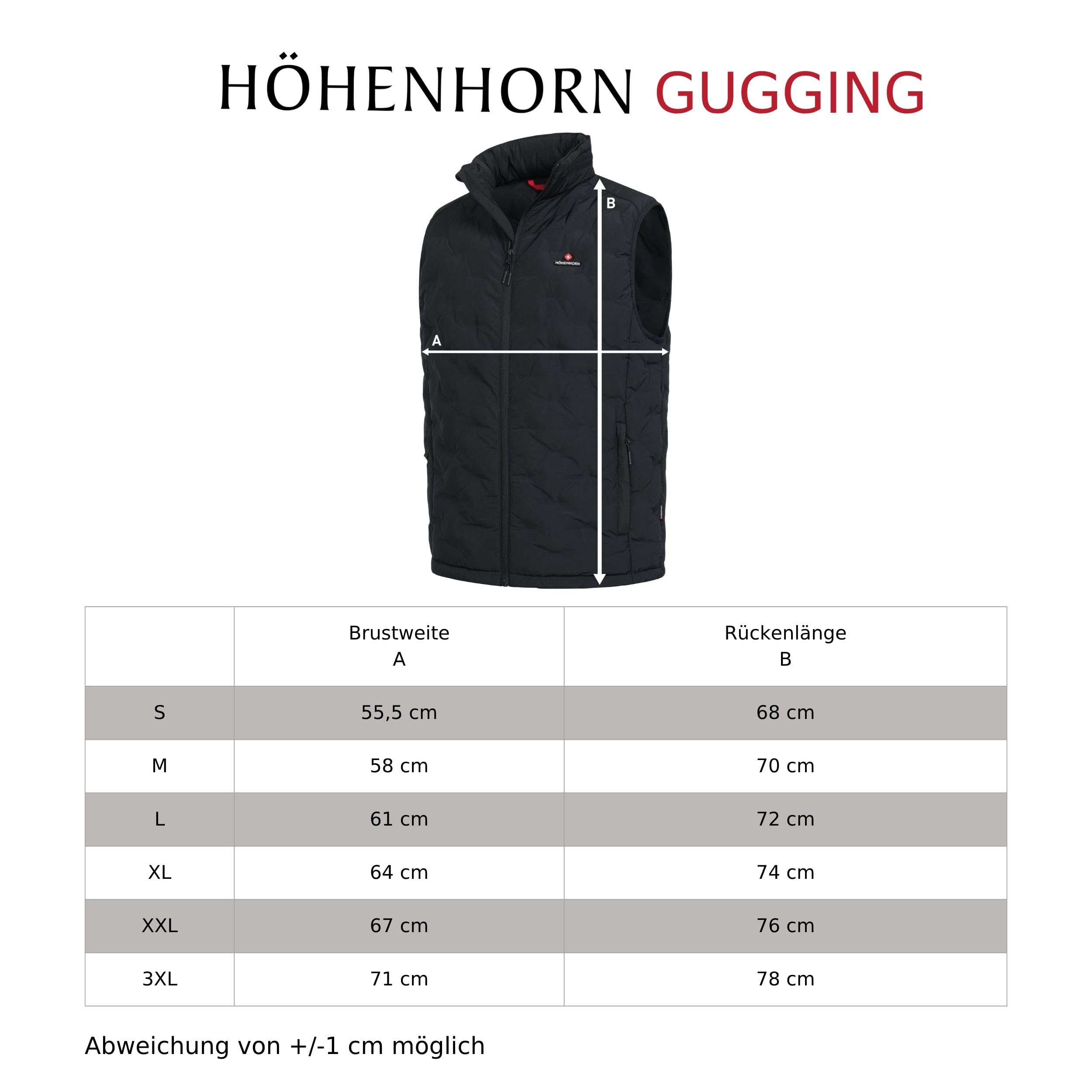 Höhenhorn Gugging męska kamizelka pikowana kurtka sportowa kurtka